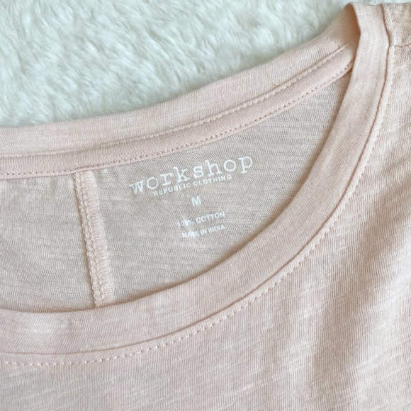 Workshop, Women's Heart Brush Stroke Graphic T-Shirt, Old Rose Color, Size M - Picture 4 of 7